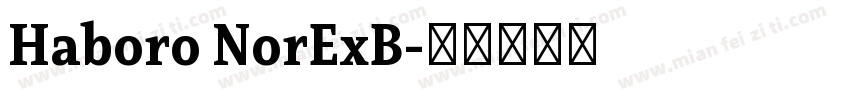 Haboro NorExB字体转换